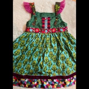 Matilda Jane Girl’s Winter/Holiday Apron Knot Dress